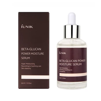 

IUNIK Beta Glucan Power Moisture Serum 50ml Deep Moisturizing Cream Face Serum Hydrating Anti Wrinkle Whitening Facial Essence