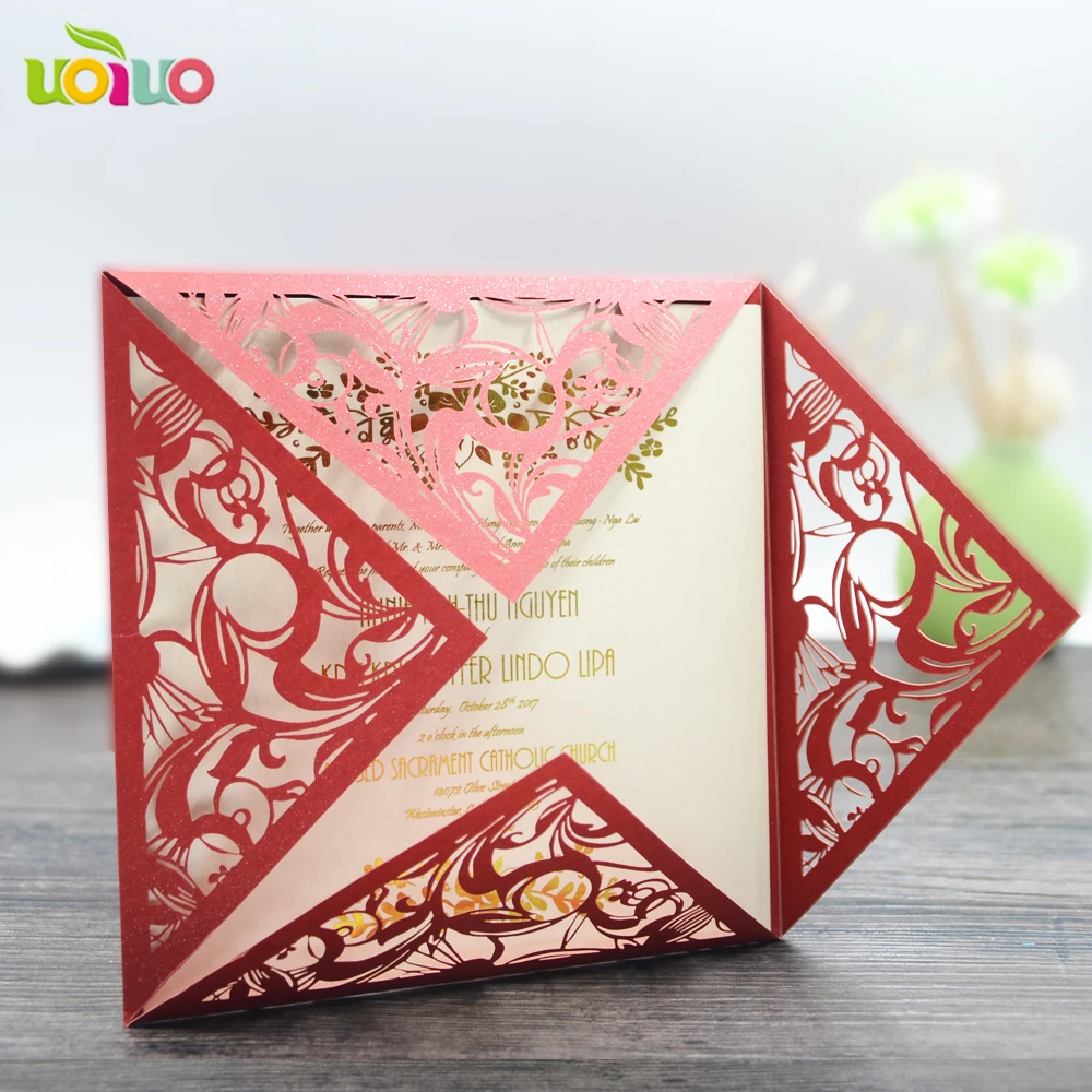 us 13 4 hot sale free design professional print custom paper wedding invitation cards chirstenning invitation card in cards invitations from home design and print invitations free