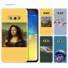 Силиконовый чехол для samsung Galaxy S10 S10e S8 S9 J4 J6 A6 A8 плюс 5G M30 M20 M10 A50 A30 A10 крышка», «Микеланджело»/бронзовая скульптура эстет