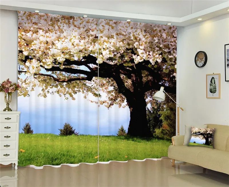 Cherry Blossom Curtains For Living Room