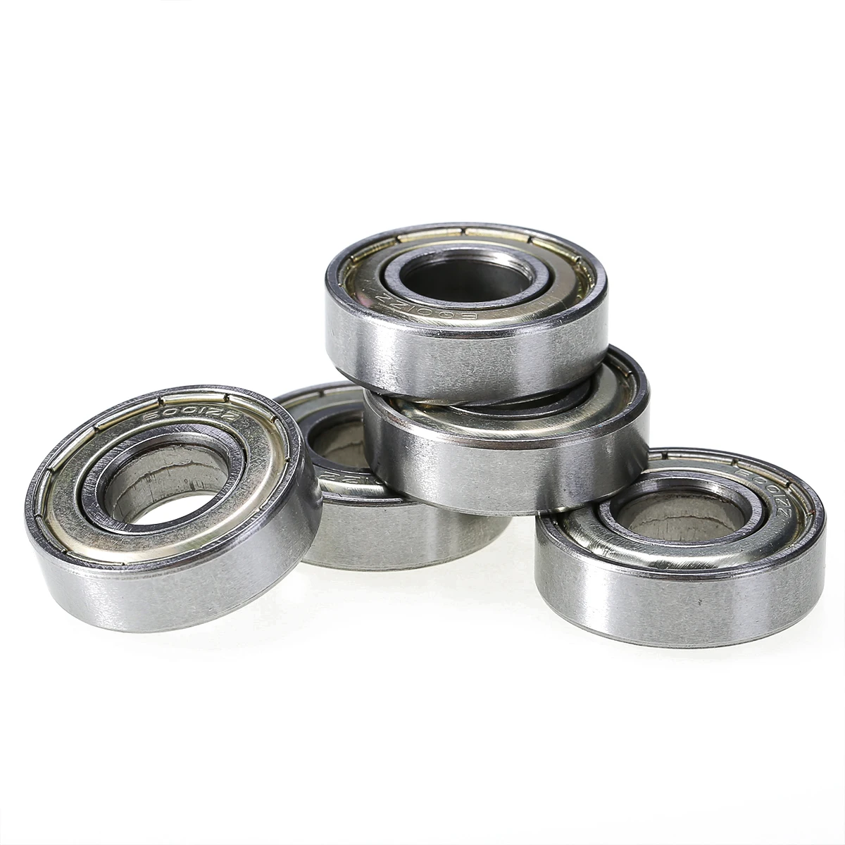5pcs New Mayitr Mini 6001ZZ Wheel Ball Bearing Miniature Metal Double Shielded Deep Groove Radial Bearings 12 * 28 * 8mm