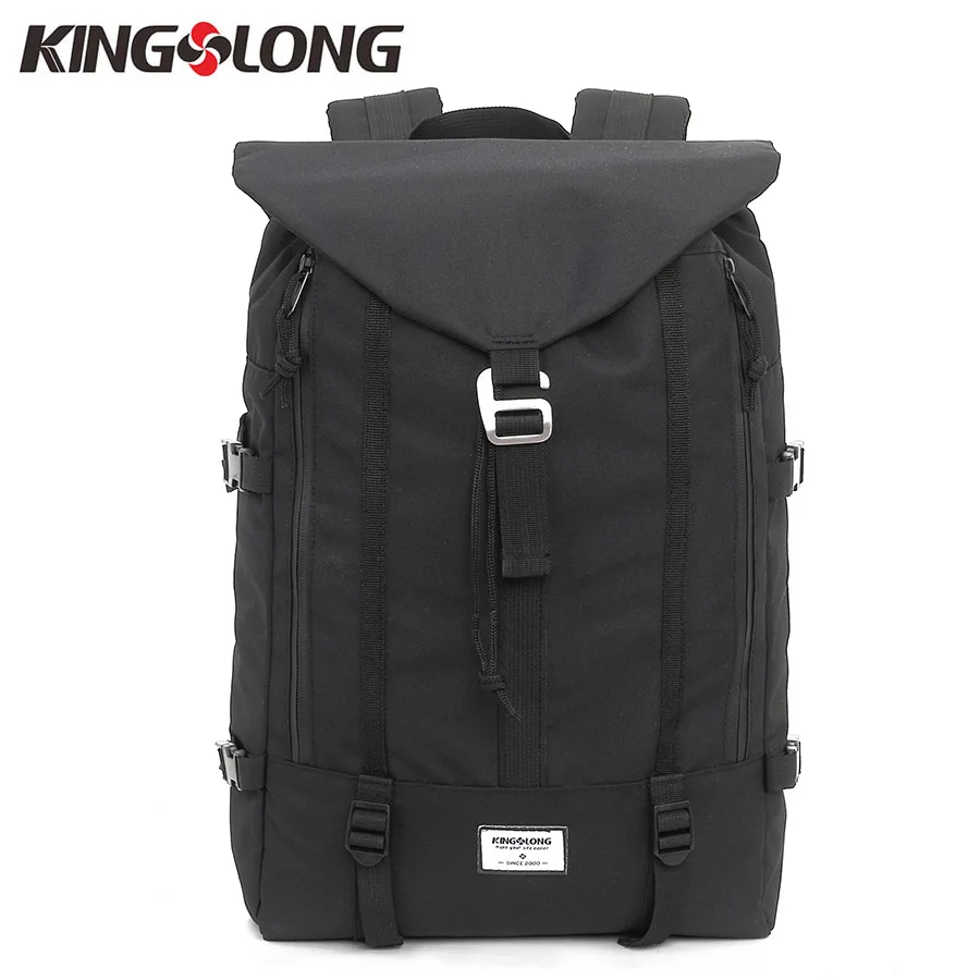 

KONGSLONG Large Capacity Nylon Backpack for Travelling Drawstring Men Backpack Black Male Backpacks for Teenagers KLB1347BK-5