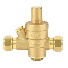 Отключения пластиковый электромагнитный клапан DN15 1/" Регулируемый снижение давления воды латунный регулятор клапан PN1.6 ручной промывочный клапан