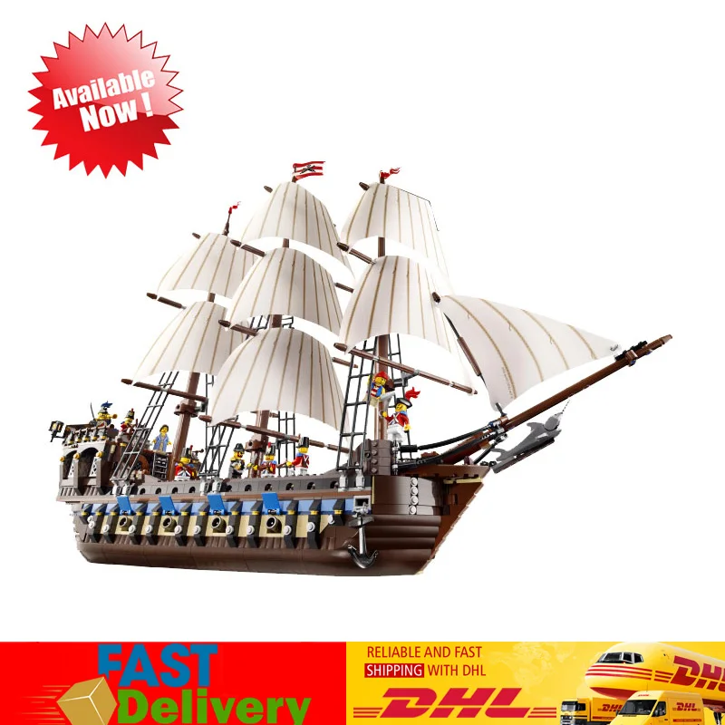 

2018 Pirates of the Caribbean Imperial Flagship Model Building Block Bricks Kits Toys for Children Compatible LegoINGlys 10210