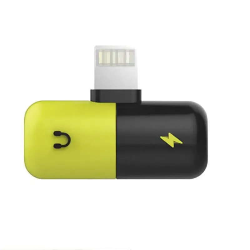 

mini 2 in 1 Adapter Dual Headphone Audio Charge Splitter For iPhone ios 10.3, 11 system Charging Music Splitter