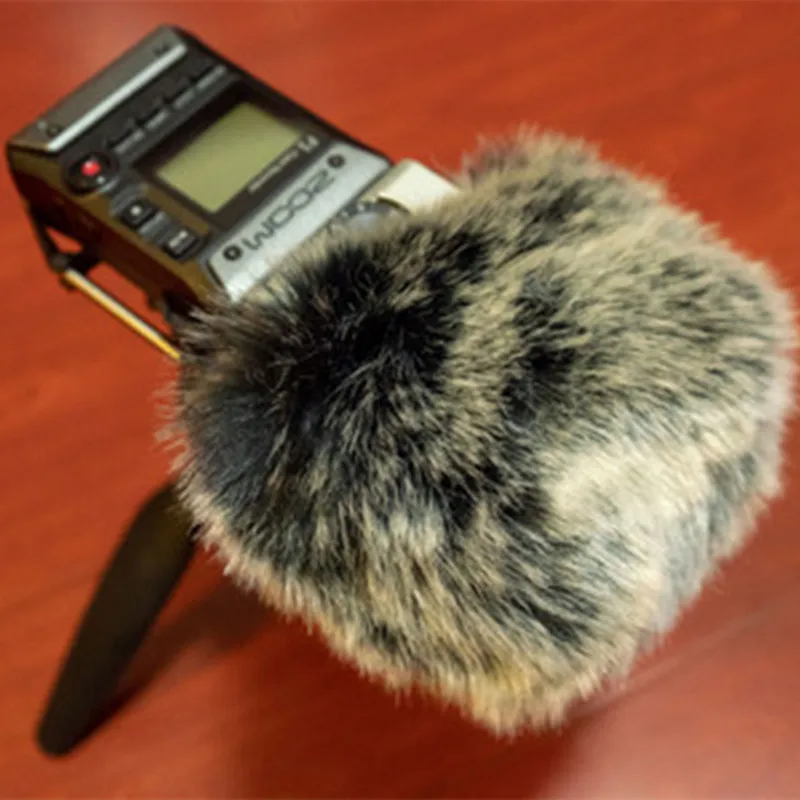 

Deat cat Outdoor artifical fur wind muff windscreen shield for Zoom H5 H6 Wind muffler windscreen for Zoom H5 H6 Blue Mantis