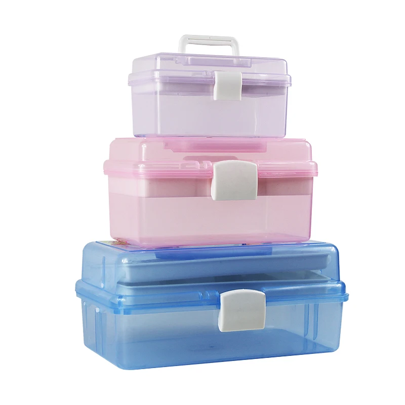 

Nail Desktop Storage Box Plastic Scissors Makeup Tools Jewelry Nail Polish Pen Brushes Box Container Manicure Tool S M L 3 Size