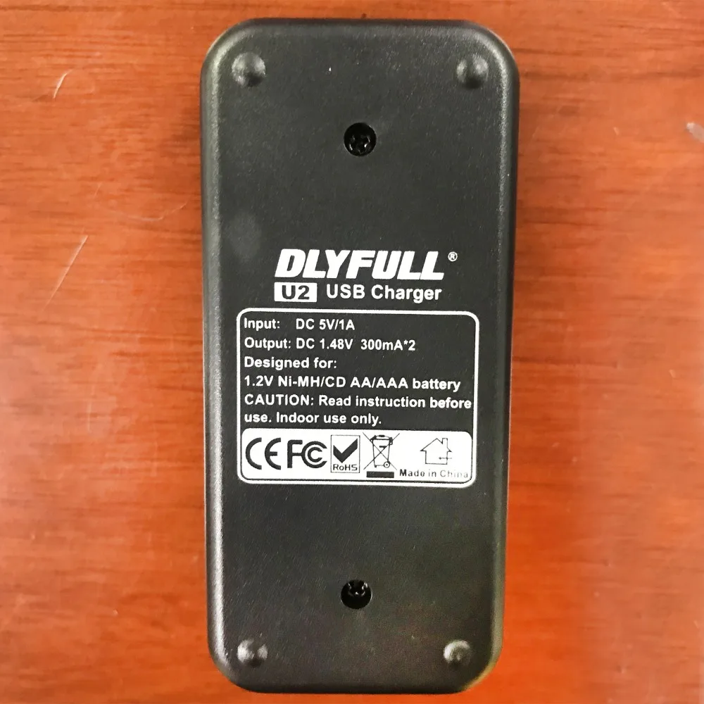 Dlyfull U2 Батарея Зарядное устройство 2 слота ni cd плеер для 1 v AA AAA с светодиодный USB