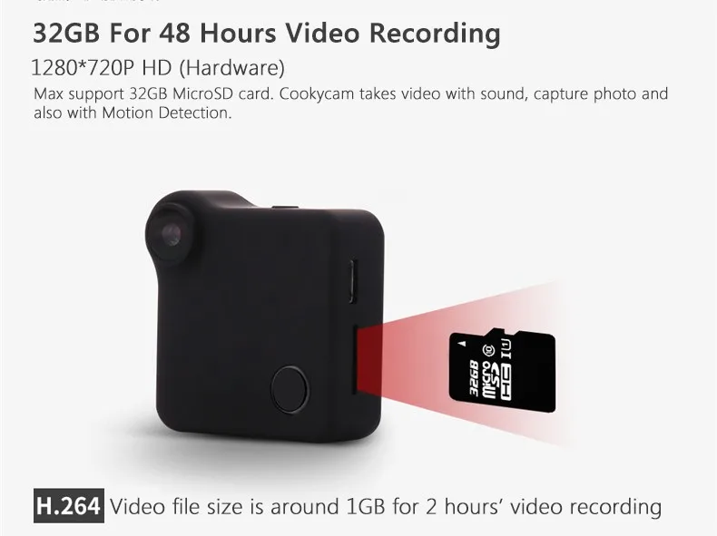 C1 Cookycam WiFi мини камера Магнитная видеокамера датчик движения P2P IP веб-камера DV DVR HD 720P H.264 Видео Аудио Рекордер Micro Cam