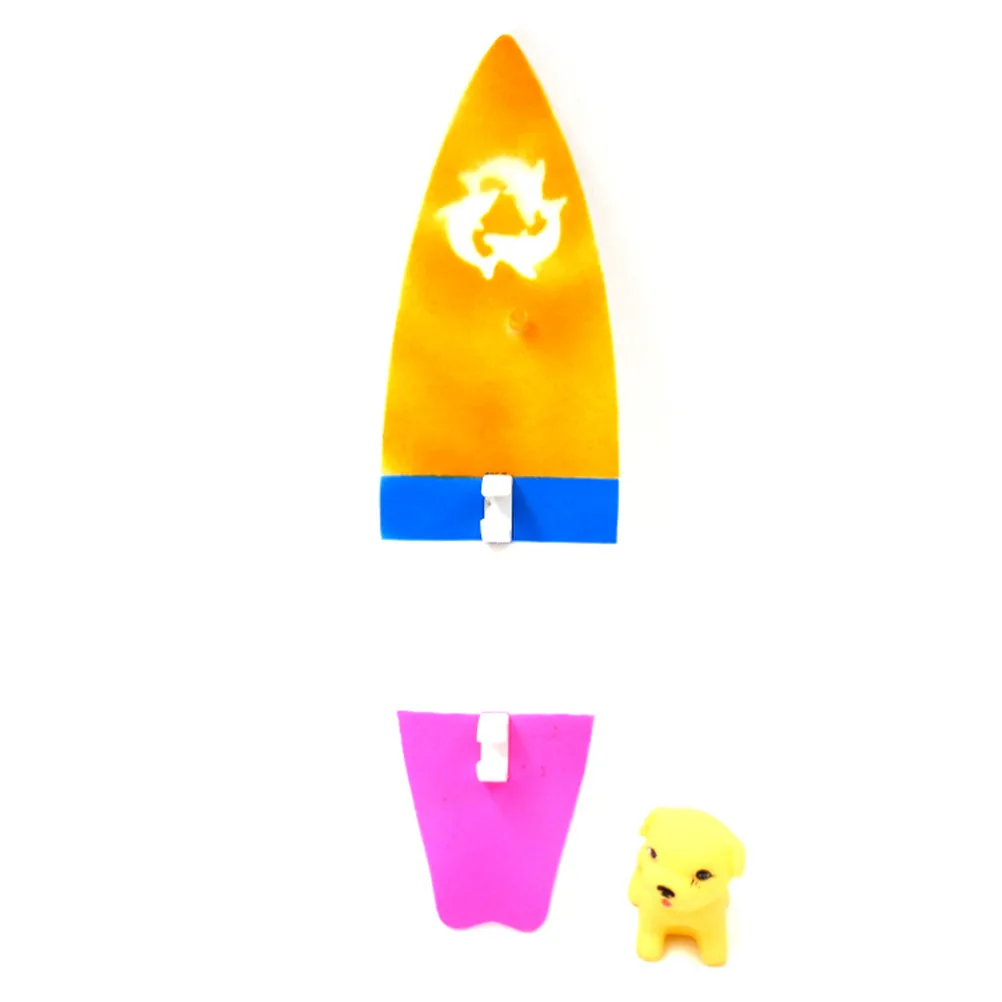 1 комплект пластиковые милые доски для серфинга с собакой для парень Кэн игрушки куклы