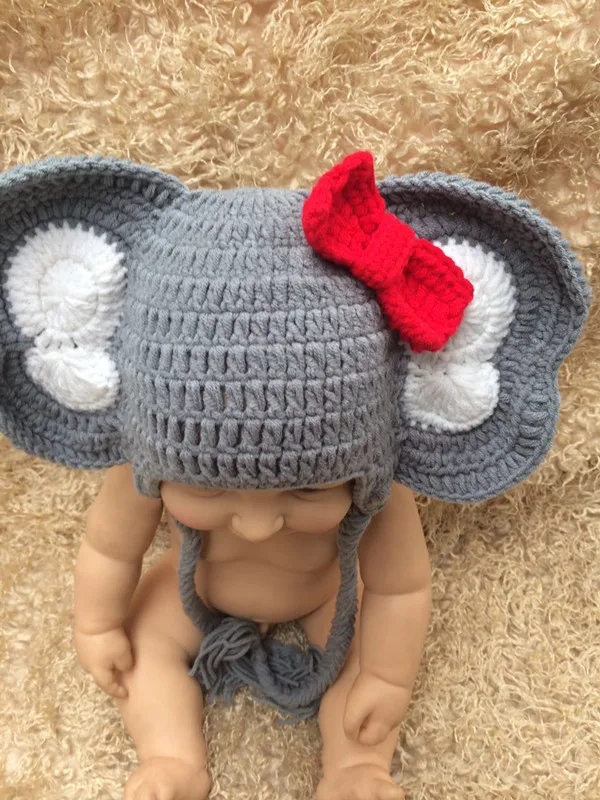 Merino wool hat animals1