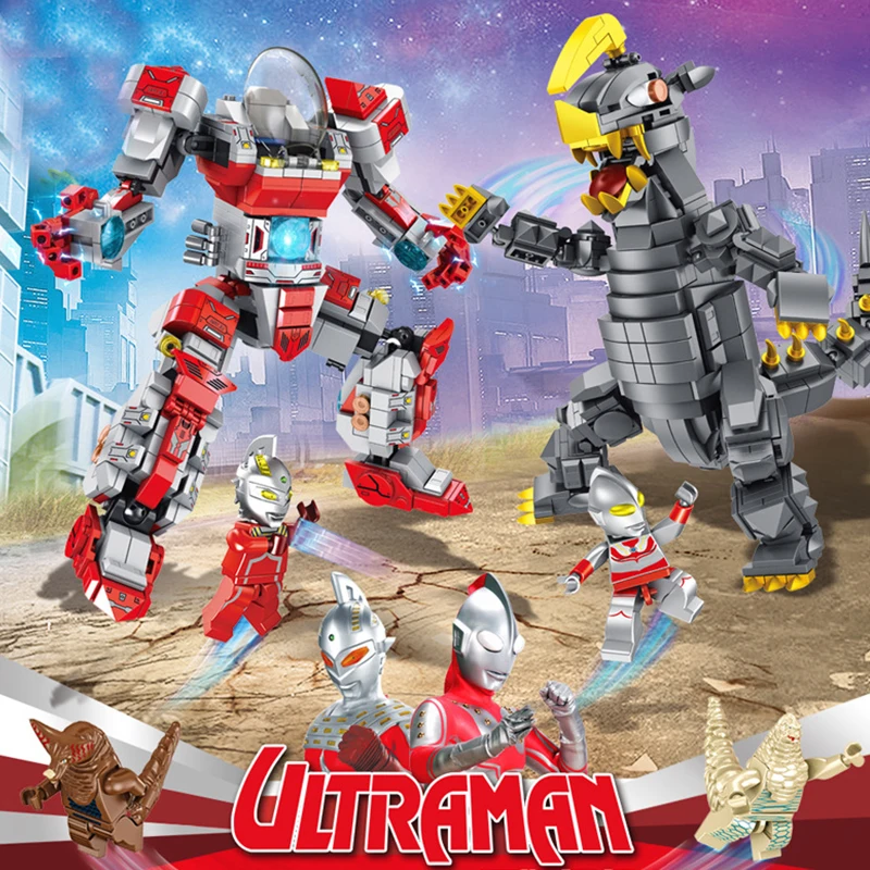 

Savin Ultraman Legoing Model Blocks Toys Mech Bodyguard Monster Blake King Building Blocks Gifts Childhood Cartoon Children Toys