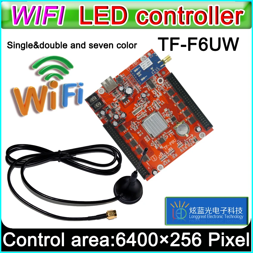 Tf-f6uw Wi-Fi LED Управление Лер, P10 *** модуль один и двойной светодиодный знаки, обычные P10 Светодиодный дисплей Управление карты