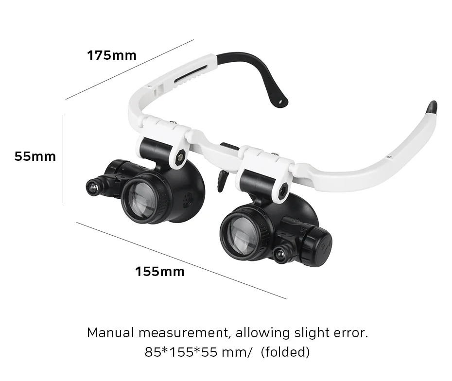 TUNGFULL светодиодный стекло es Лупа ремесло увеличительное стекло для чтения оголовье с подсветкой 8X 15X 23X увеличительное стекло для ремонта лупы