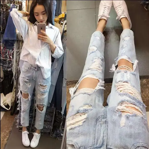 size 0 ripped jeans