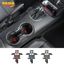 HANGUP 3 di Colore di Gomma Auto Porta Slot Pad Zerbino Tazza Zerbino Interni Dcoration Per Ford Mustang 2015 Up Car Styling