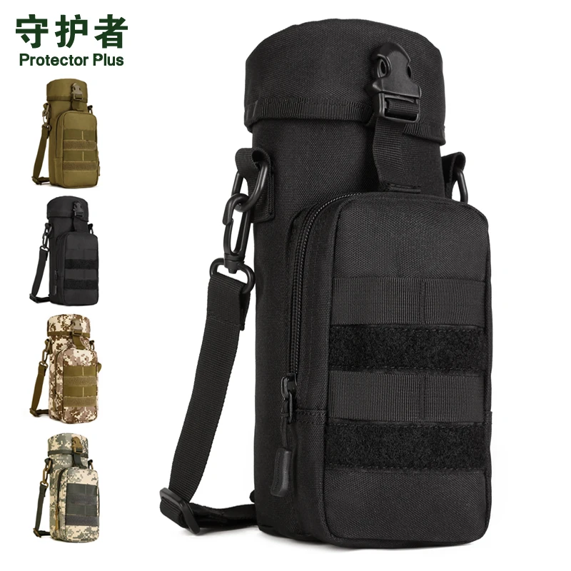 Protector Plus A011 Outdoor Sports Bag Camouflage Nylon Tactical Military Molle EDC Pouch Belt Pouch Kettle Pack 750ml 800ml