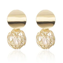 

Fashion Statement Earrings Female Ball Geometric Earrings For Women Hanging Dangle Earrings Drop Earing Trendy Jewelry