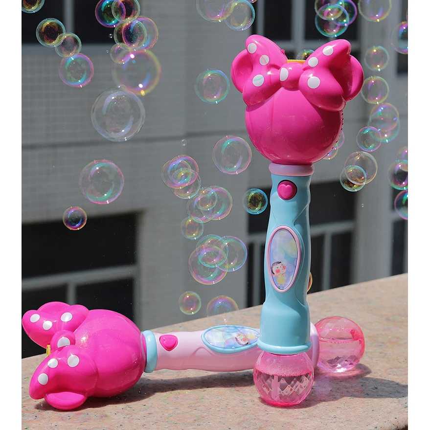 Наружные Волшебные автоматические палочки звук пузыря эффект пузыря красочный волшебный пистолет детские огни