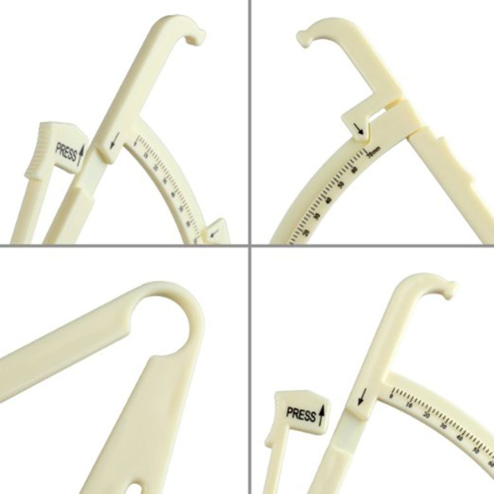 1 PC Personal Body Fat Loss Tester Calculator Caliper Fitness Clip Fat Measurement Tool Slim Chart Skinfold Test Instrument