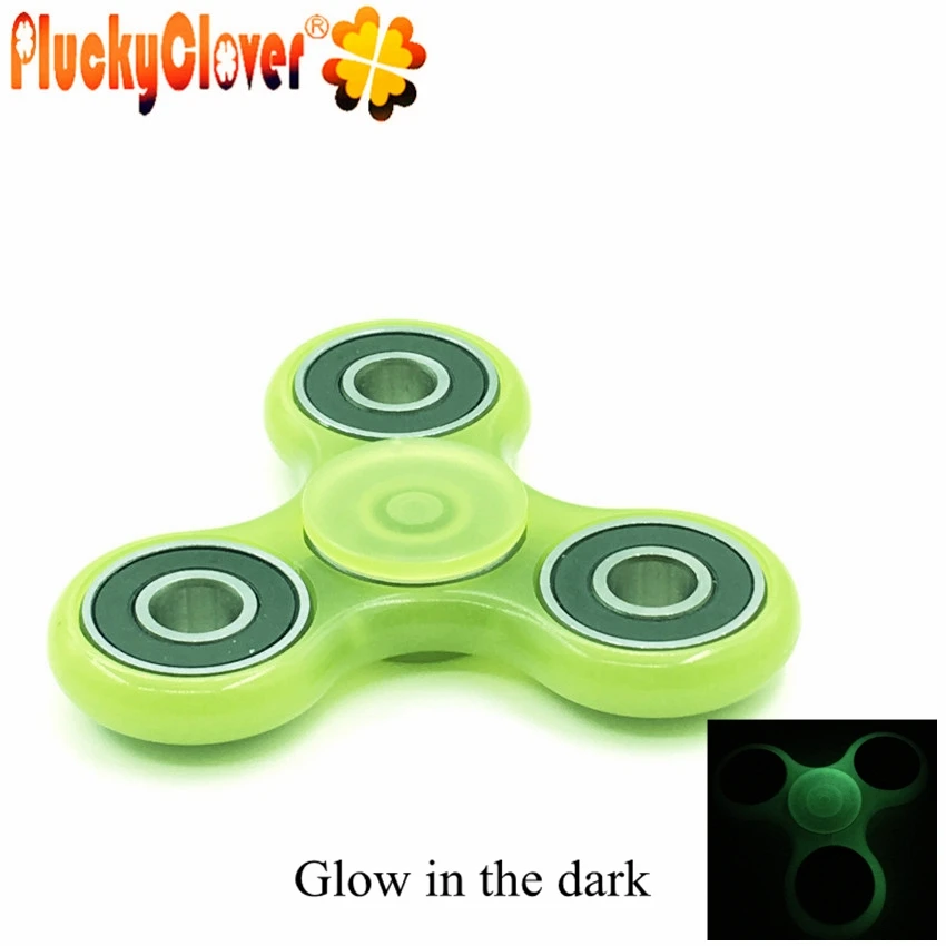 

1 pc Colorful Luminous Triangle Fidget Spinner Rainbow Finger Spiner For Kids Adult Lumineux Top Spinner Toy Antistress EDC Gyro