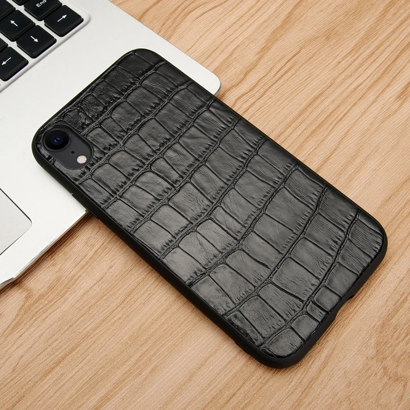 

Genuine leather coque case for iPhone xr phone cases luxruy cute crocodile ultra slim thin hard cover funda