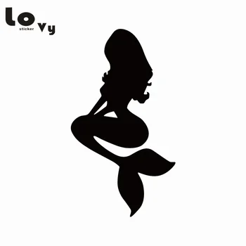 

2pcs Mermaid Car Sticker Fish Graphics Sticker Car Body Decoration Decal