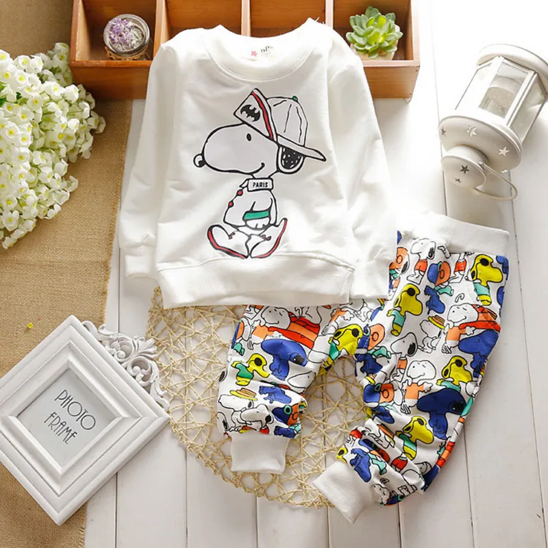 

2019 Spring Baby Boy Clothes Set Cotton Long Sleeve Animal 2pcs Sets Infant Clothing Tracksuit Newborn Baby Boy Clothing