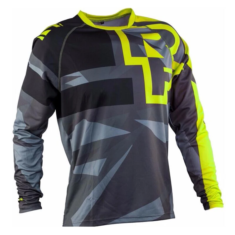 2019 Fury Race Moto MX Горный велосипед Мотокросс Джерси BMX DH MTB футболка одежда с длинным