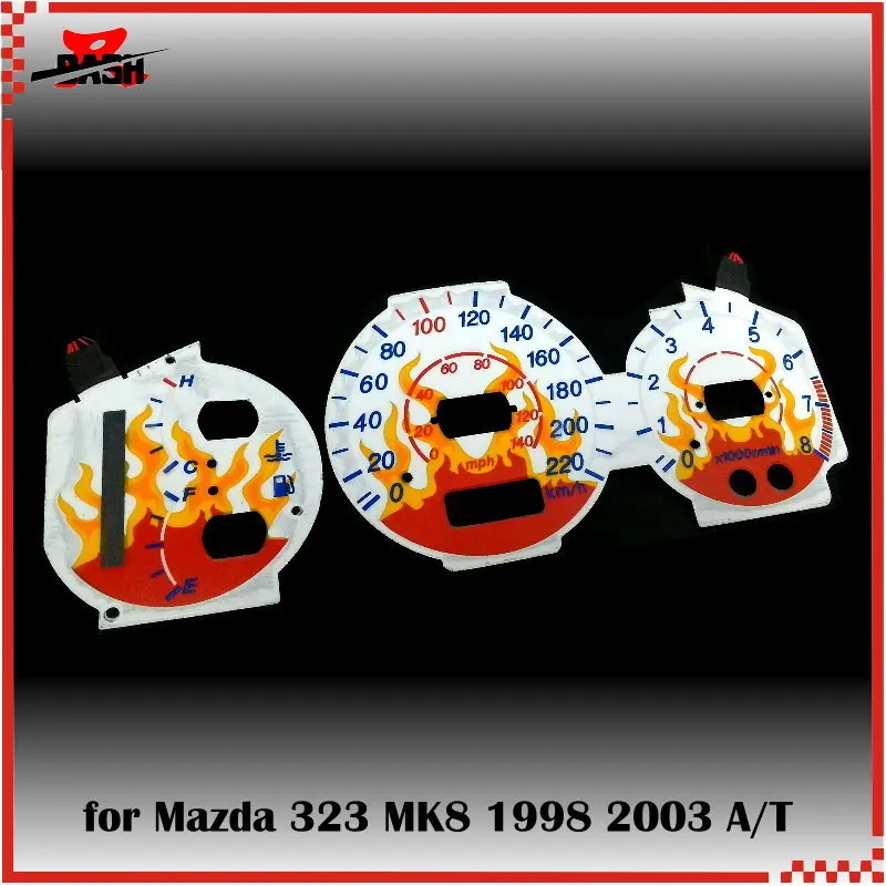 

DASH EL Glow Gauge for Mazda Premacy 323 MK8 1998 2003 Auto Transmission Sound Activated Flame design