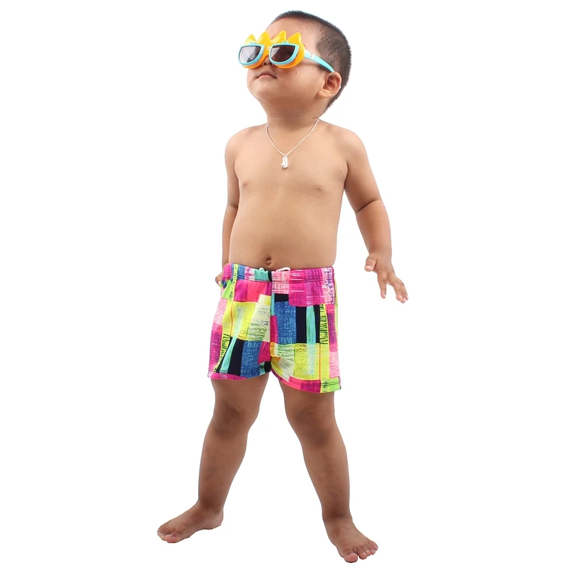 Swimmart детская От 2 до 12 лет милый купальный костюм для мальчика талии завязывается детский купальный костюм Пляжная одежда подростковые Шорты для плавания; купальные костюмы