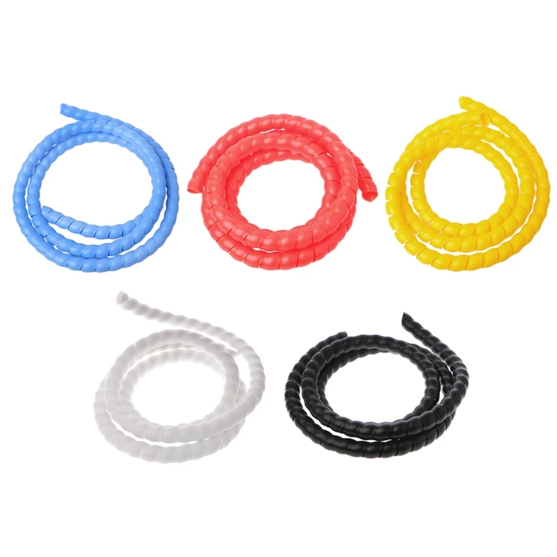 

2m 22mm PP Spiral Wrapping Bands Cable Tidy Wrap Wire Management Organizer Tube