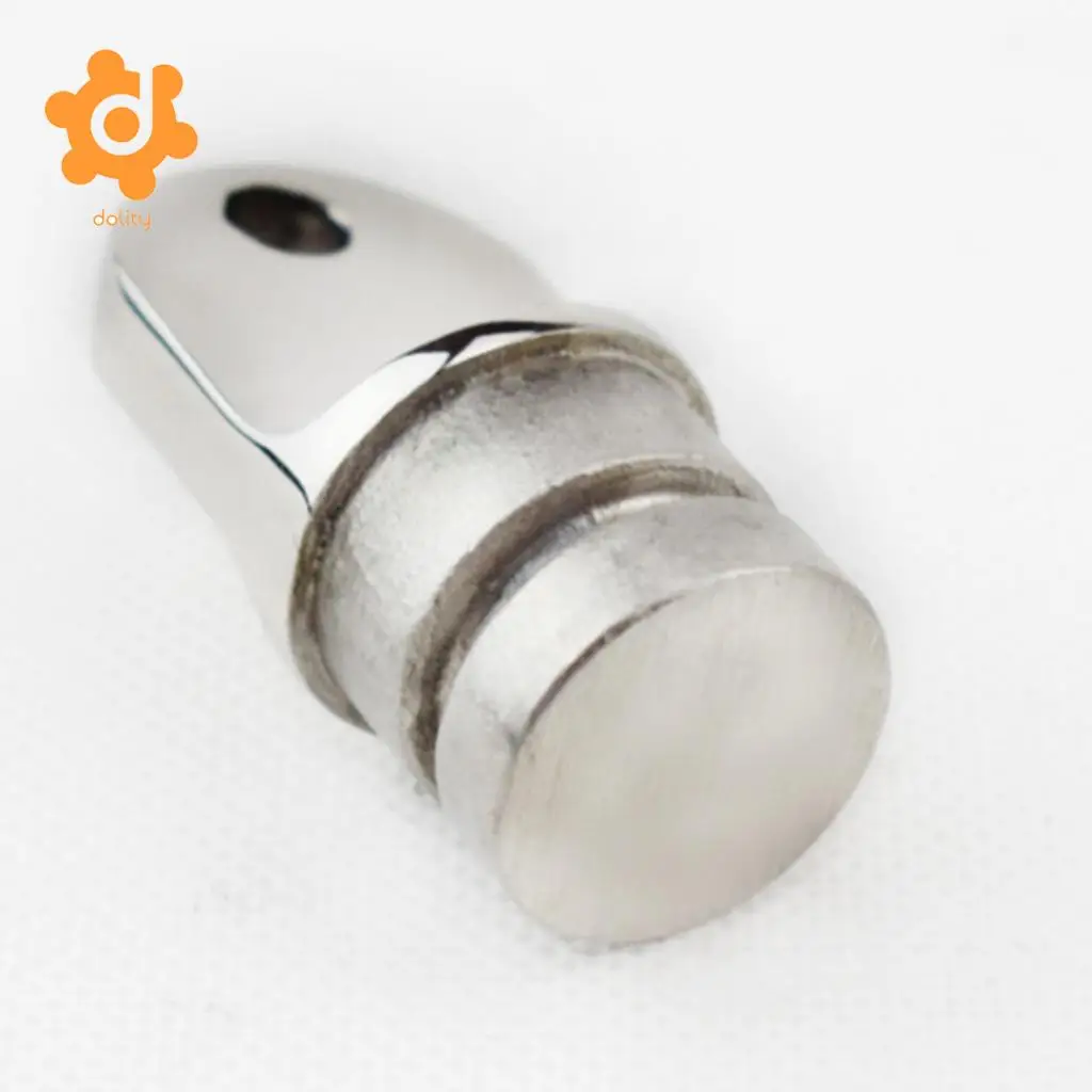 2Pcs 316 Stainless Steel Boat Bimini Top Inside Eye Rounded End 25mm 22mm