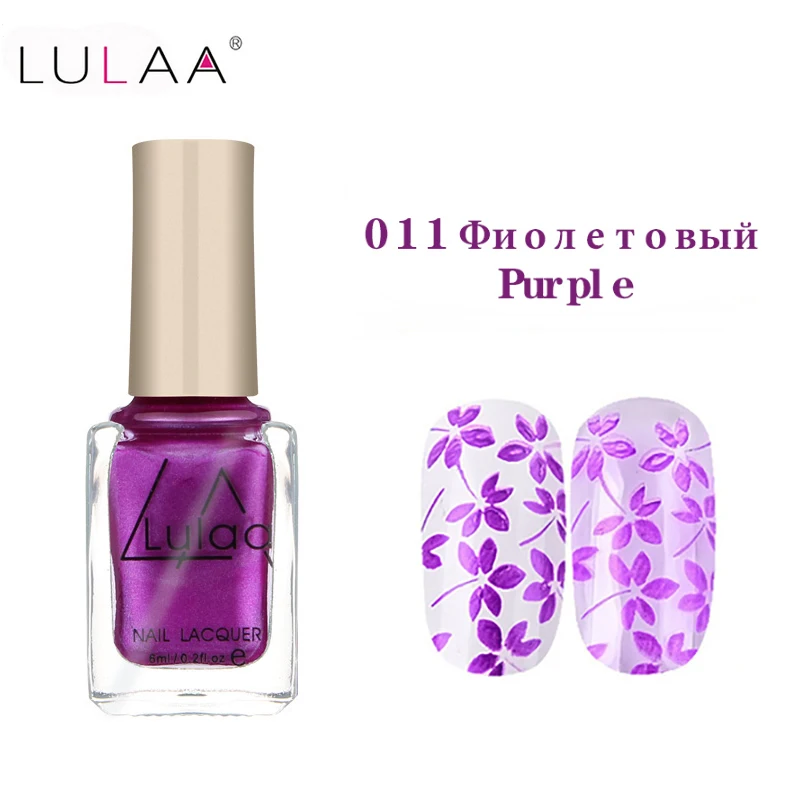 Лак для ногтей lulaa 1 бутылка/лот лак для ногтей и штамп лак для ногтей 12 цветов 6 мл дополнительный штамп для ногтей лак для ногтей