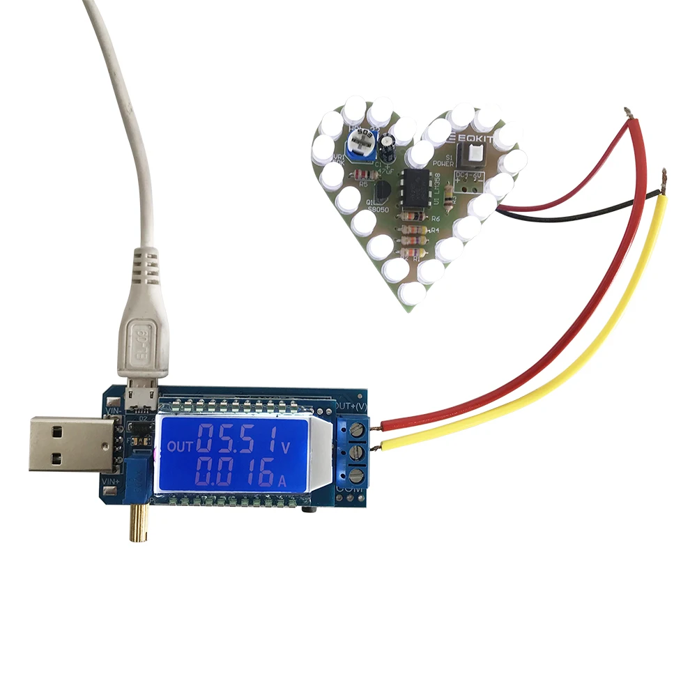 Boost понижающий преобразователь DC-DC при напряжении от 5 В до 3,5 в/9 В/12 V ЖК-дисплей USB Шаг вверх/вниз Питание Модуль Регулируемый Выход DC 1,2 V-24 V