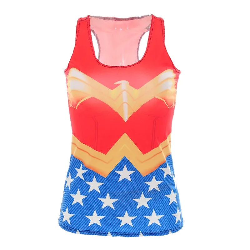 Прямая поставка Женская Повседневная летняя майка без рукавов с цифровым