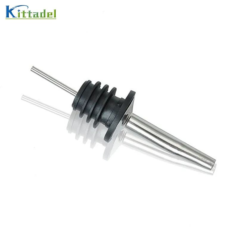 

1Pc Stainless Steel Wine Bottle Stopper Pourer 10.9x3cm Liquor Spirit Flow Bottle Pourer Spout Wine Stopper Barware Tool