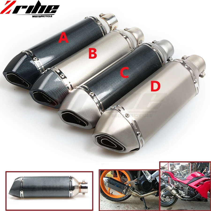 Универсальный глушитель для мотоцикла 51 мм на входе выхлопная труба Honda VFR800 CBR1100XX