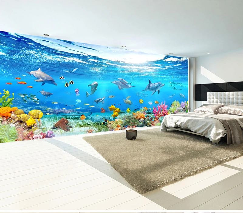 Murals 3d Wallpaper Underwater For Bedroom Wall Covering Home Decor Wallpapers 