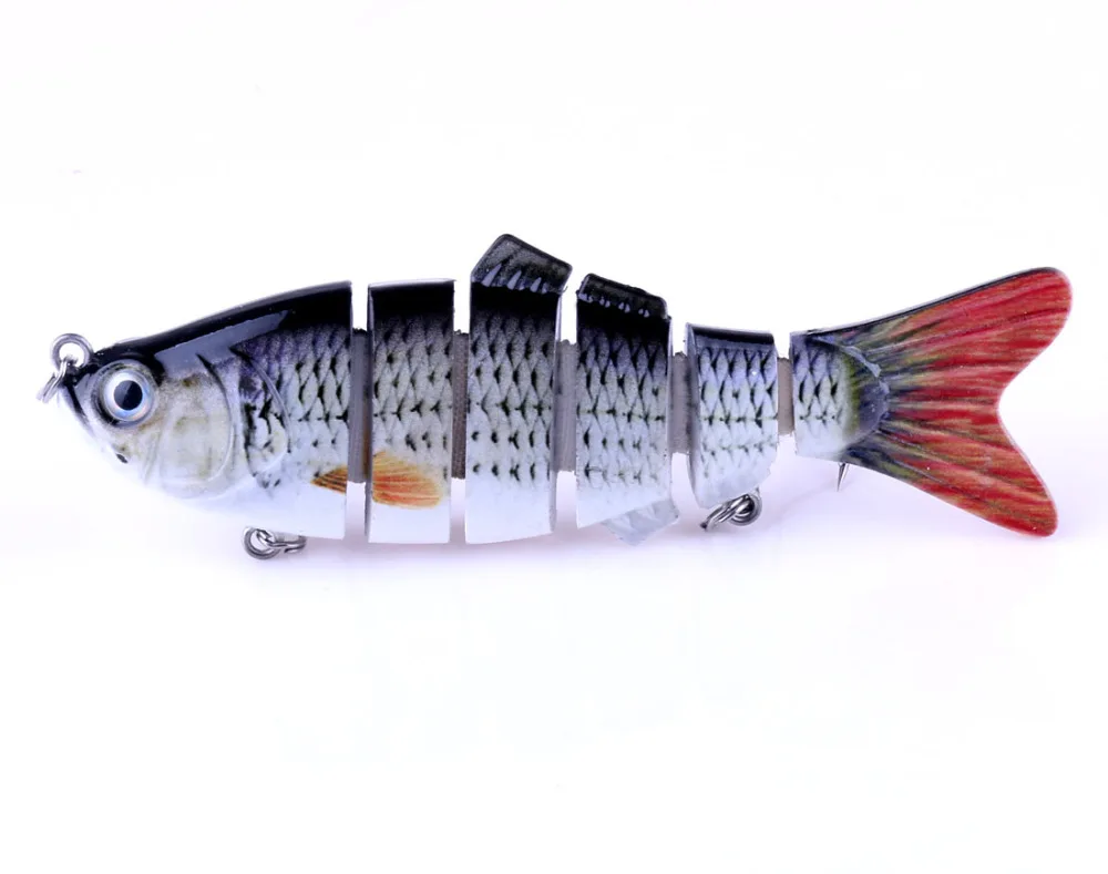 HENGJIA 1 шт. 10 см 19 г рыболовные воблеры 6 сегментов Swimbait Crankbait приманка для рыбалки с