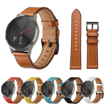 

Smart Accessories For Garmin Vivomove Hr Watchband Replacement Leather Watch Band Strap Тактильный Браслет Dropshipping #22
