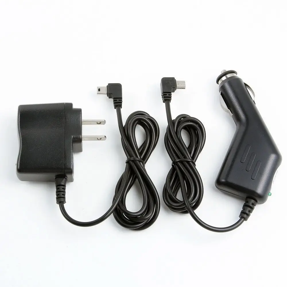 Car Charger+ac Power Adapter For Garmin Gps Nuvi 50 Lm/t 55 Lm/t 65 Lm