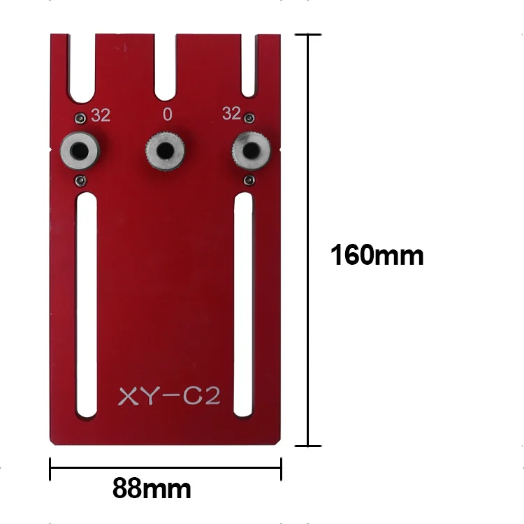 Деревообрабатывающий инструмент DIY деревообрабатывающий Столярный станок высокой точности дюбель Джиг Комплект 3в1 сверлильный локатор сверлильный направляющий комплект красный