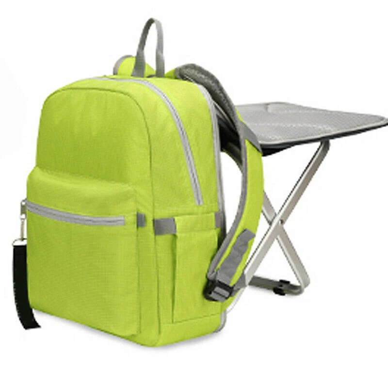 

Camping Travel Folding Chair Backpack Stool Bag Wearable Waterproof for Outdoor Sport LT88