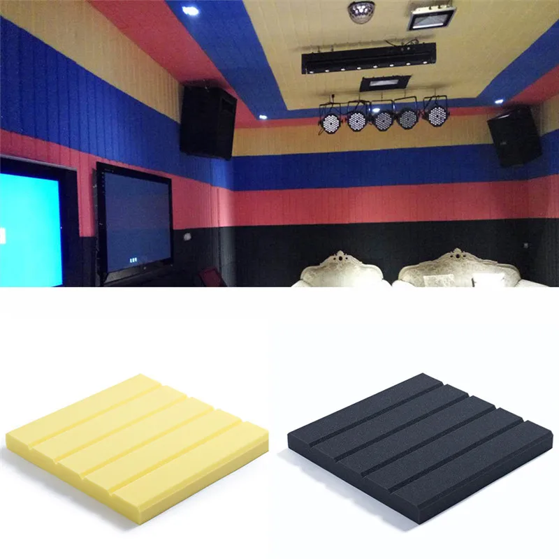 Kopen 1 st 30x30 cm Dikte 3 cm Zwart Akoestische Panelen Geluidsisolatie Studio Foam Behandeling Sound Proofing Uitstekend Geluid isolatie