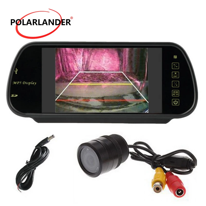 7-дюймовый TFT-экран автомобильный монитор MP5 USB/SD/FM 12-24 В Подключаемая парковочная