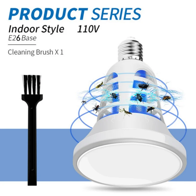 E26-110V 110/220V E26/E27/USB Управление вредителей лампы светодиодный Grow светильник комаров убийца лампы завода светать светильник лампа для дома и улицы - Цвет: E26-110V