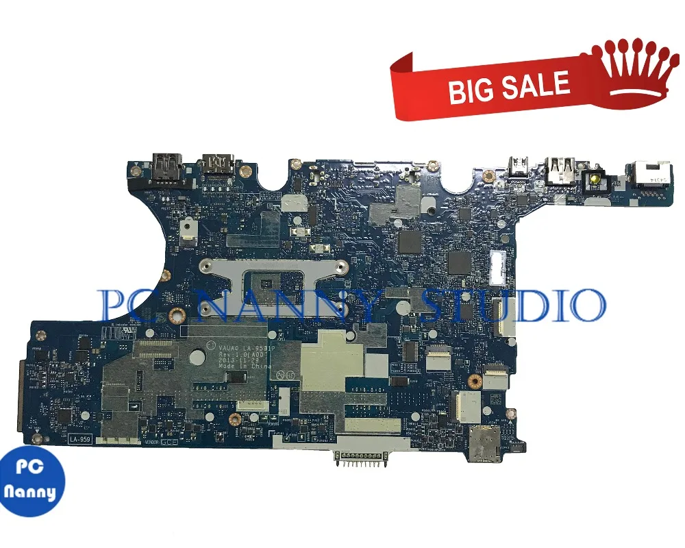 Best  PC NANNY FOR Dell Latitude E7440 Laptop motherboard LA-9591P i5-4300U SR1ED DDR3 tested