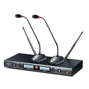 

Takstar TS-8807TT Dual channel UHF Wireless Microphone TUNER diversity ID code conference mic conference training teaching PA