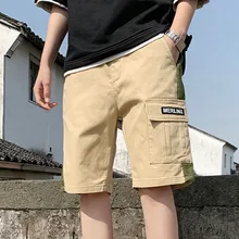 Для Мужчин's шорты для женщин pantalones cortos hombre повседневное на открытом воздухе карман работы мотобрюки пляжные мешковатые